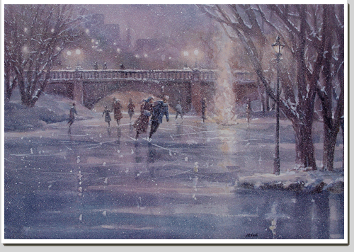 Skating at Deering Oaks”